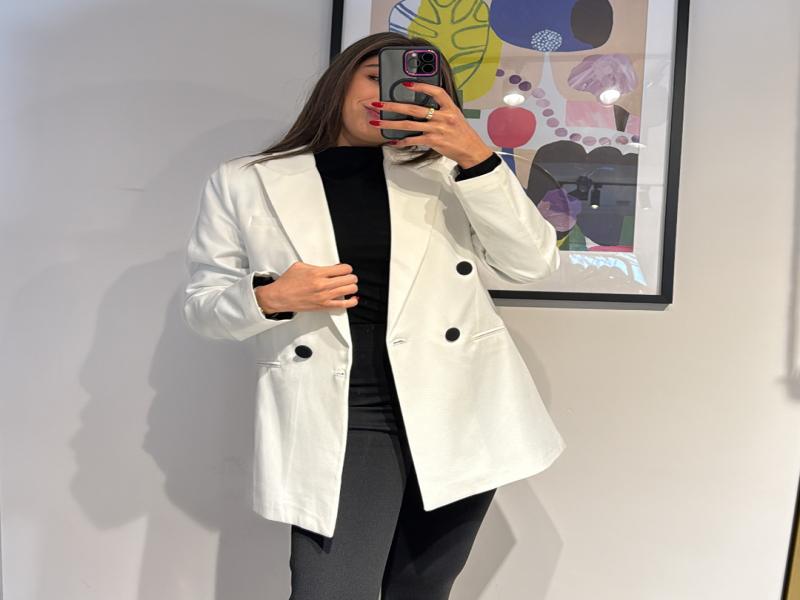 BEYAZ BLAZER CEKET